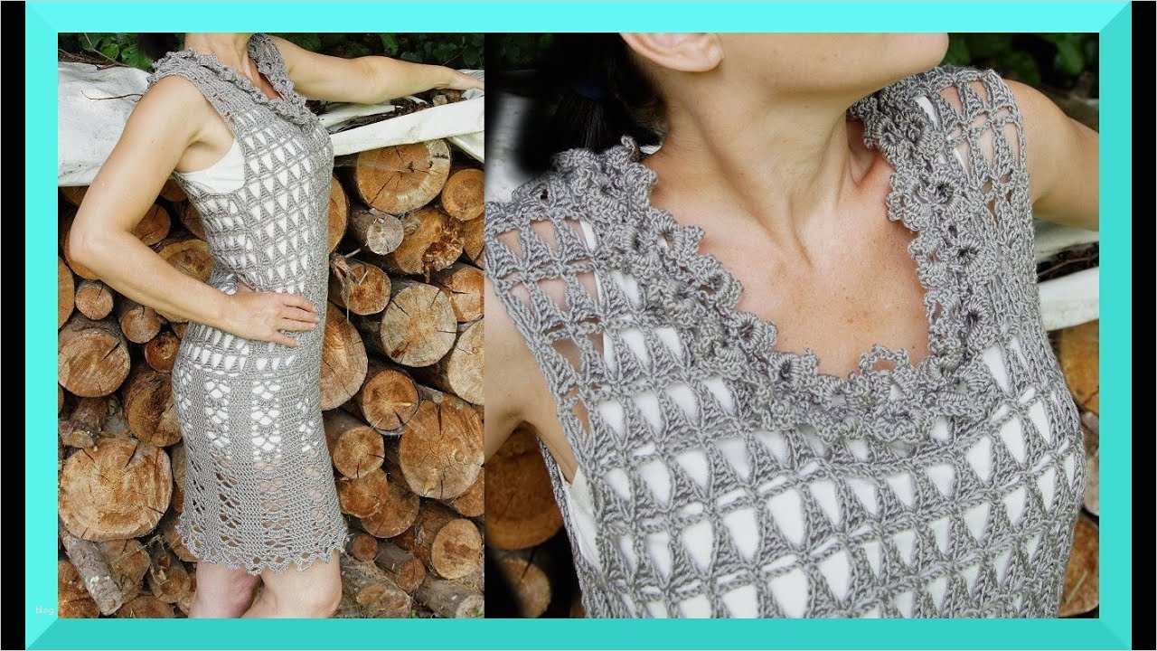 Kleid Häkeln Vorlage Elegant Kleid HÄkeln FÜr Den sommer Anleitung I Kanal Häkeln Und
