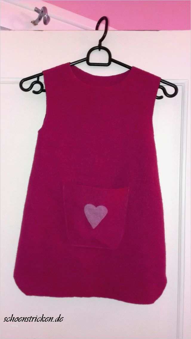 DIY Kinder Kleidchen aus Wollfilz nähen