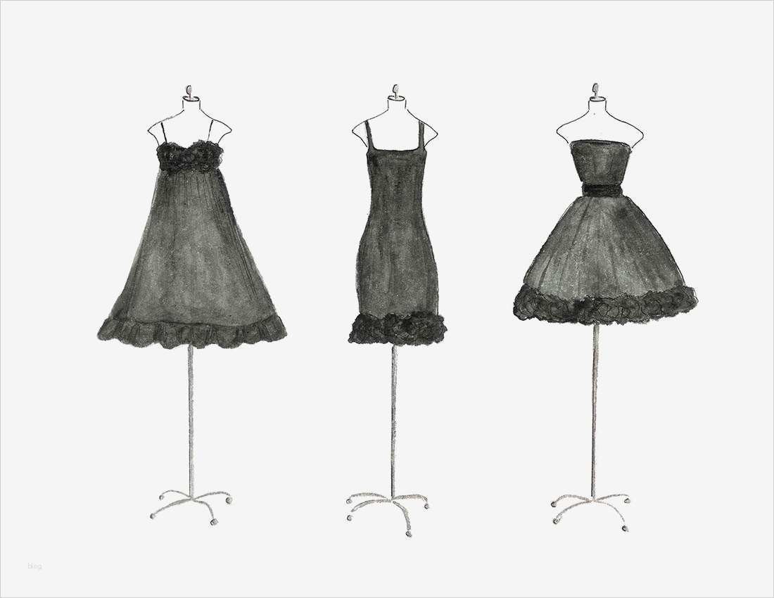 Kleider Zeichnen Vorlage Erstaunlich Drei Schwarze Kleider Aquarell Mode Illustration Plakat Teen