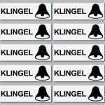Klingel Namensschild Vorlage Bewundernswert 10 Stück Aufkleber Hinweis Klingel Namensschild