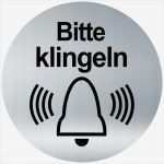 Klingel Namensschild Vorlage Erstaunlich Pvc Schild Rund Silber Matt 10 5 Cm Ø "bitte Klingeln