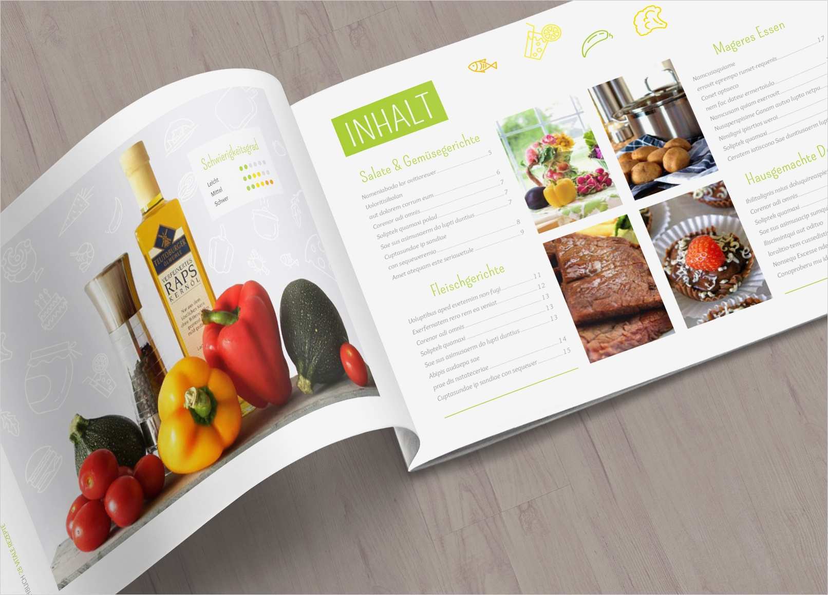 Kochbuch Vorlage Indesign Inspiration Kochbuch Und Rezeptbuch Vorlage – Designs & Layouts Für