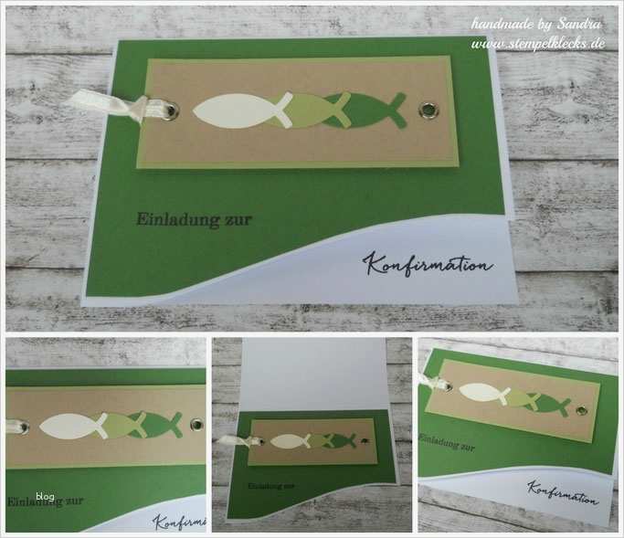 Konfirmation Karte Vorlage Hübsch Konfirmationseinladungen Stempeln Stanzen Und Basteln
