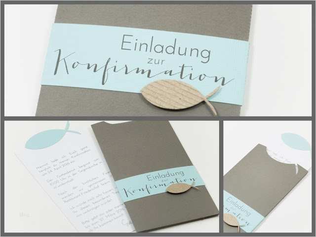 Konfirmation Karte Vorlage Schön Leine Design Konfirmations Einladung Im Umschlag