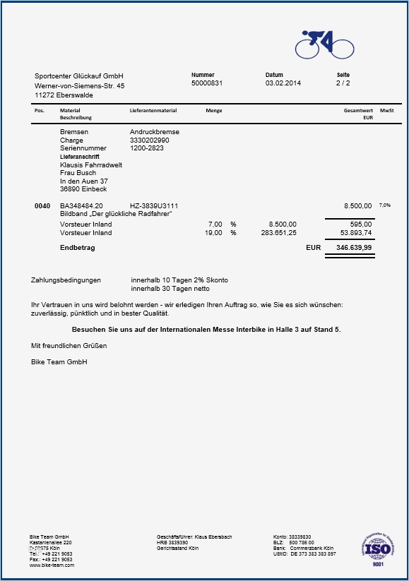 Konformitätserklärung Englisch Vorlage Beste Sap formular Ers Belastungsanzeige Festpreis