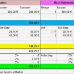Kostenrechnung Excel Vorlage Kostenlos Gut Niedlich Kosten Kalkulationstabelle Vorlage Kostenlos