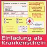 Krankenschein Einladung Vorlage Angenehm Einladung Krankenschein Vorlage – Einladung Apaq