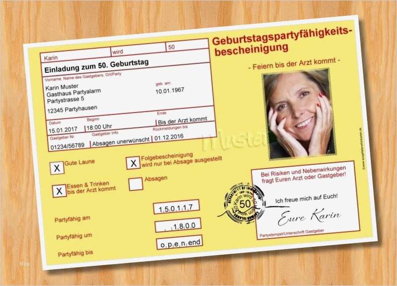 Krankenschein Einladung Vorlage Best Of originelle Einladungskarten Geburtstag Vorlagen