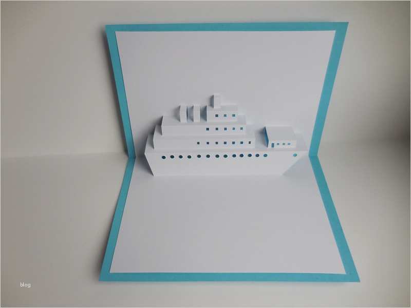 Kreuzfahrtschiff Basteln Vorlage Inspiration Pop Up Karten Pop Up Karte Schiff Kreuzfahrt Ein