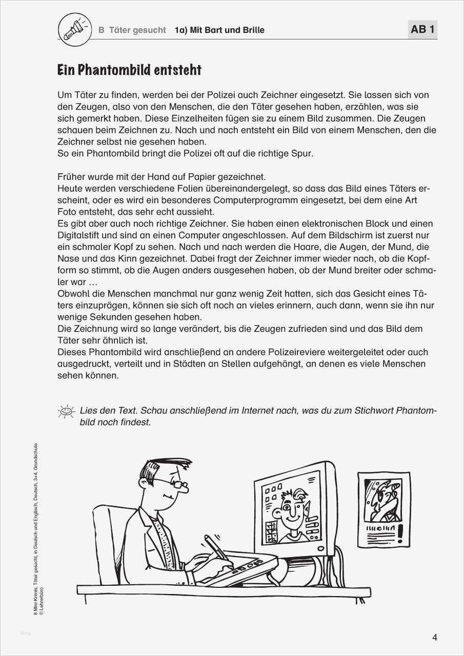 Krimi Schreiben Vorlage Einzigartig Deutsch · Arbeitsblätter · Grundschule · Lehrerbüro