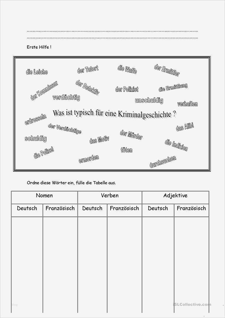 Krimi Schreiben Vorlage Luxus Eine Kriminalgeschichte Schreiben Arbeitsblatt