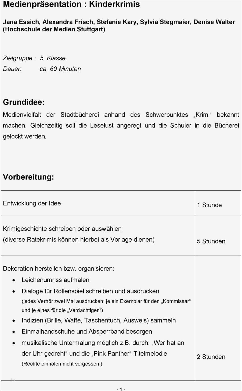 Krimi Schreiben Vorlage Neu Me Npräsentation Kinderkrimis Pdf