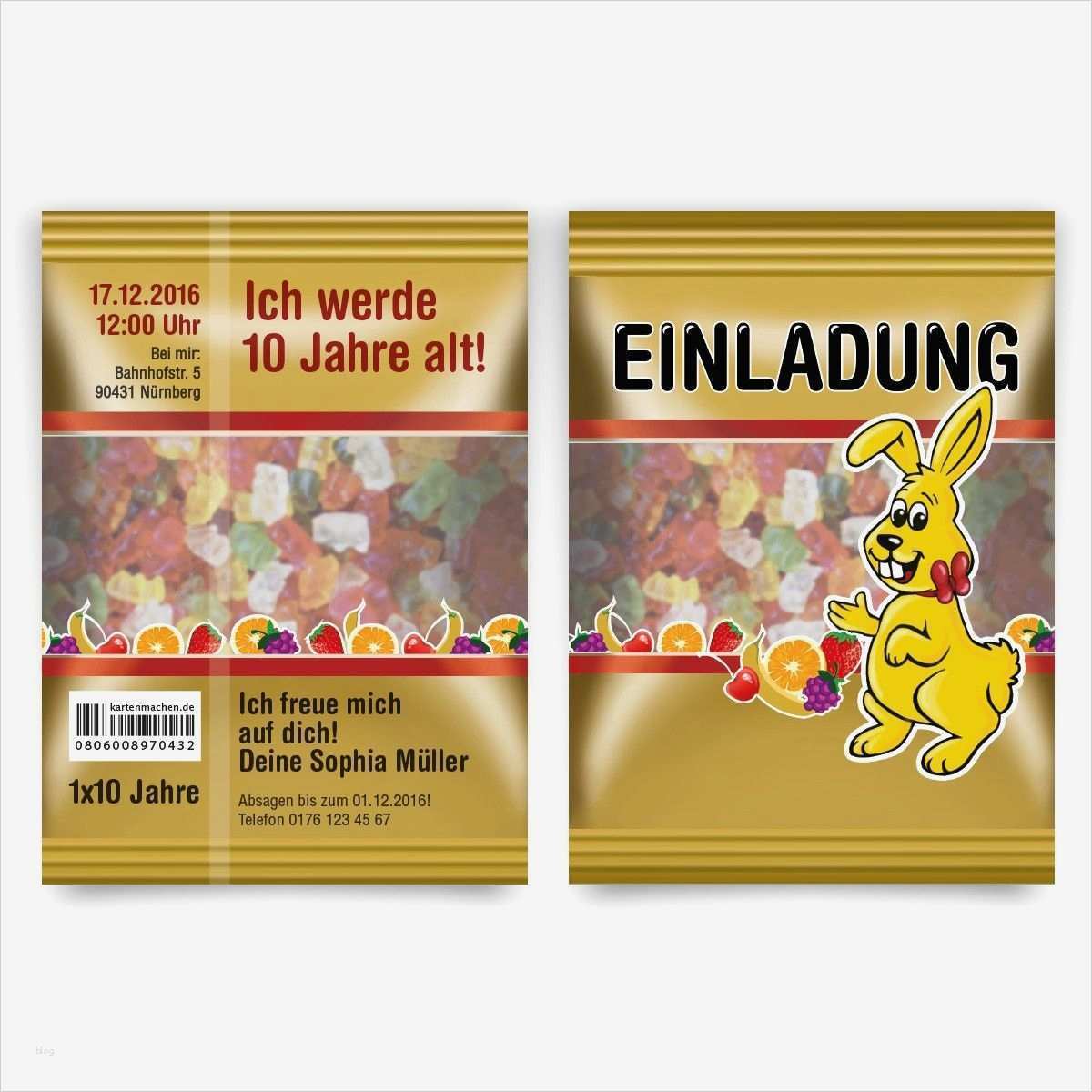 Krimi Schreiben Vorlage Wunderbar Einladung Kindergeburtstag Gummibärchen Tüte Motiv