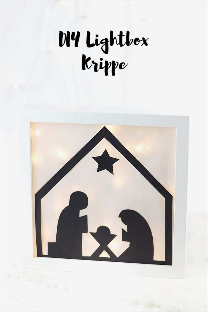 Krippe Basteln Vorlage Cool 24 Diy Lightbox Krippe