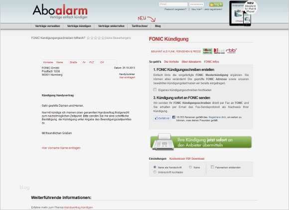 Kündigung Fonic Vorlage Angenehm Kündigung Fonic Vorlage – Giga