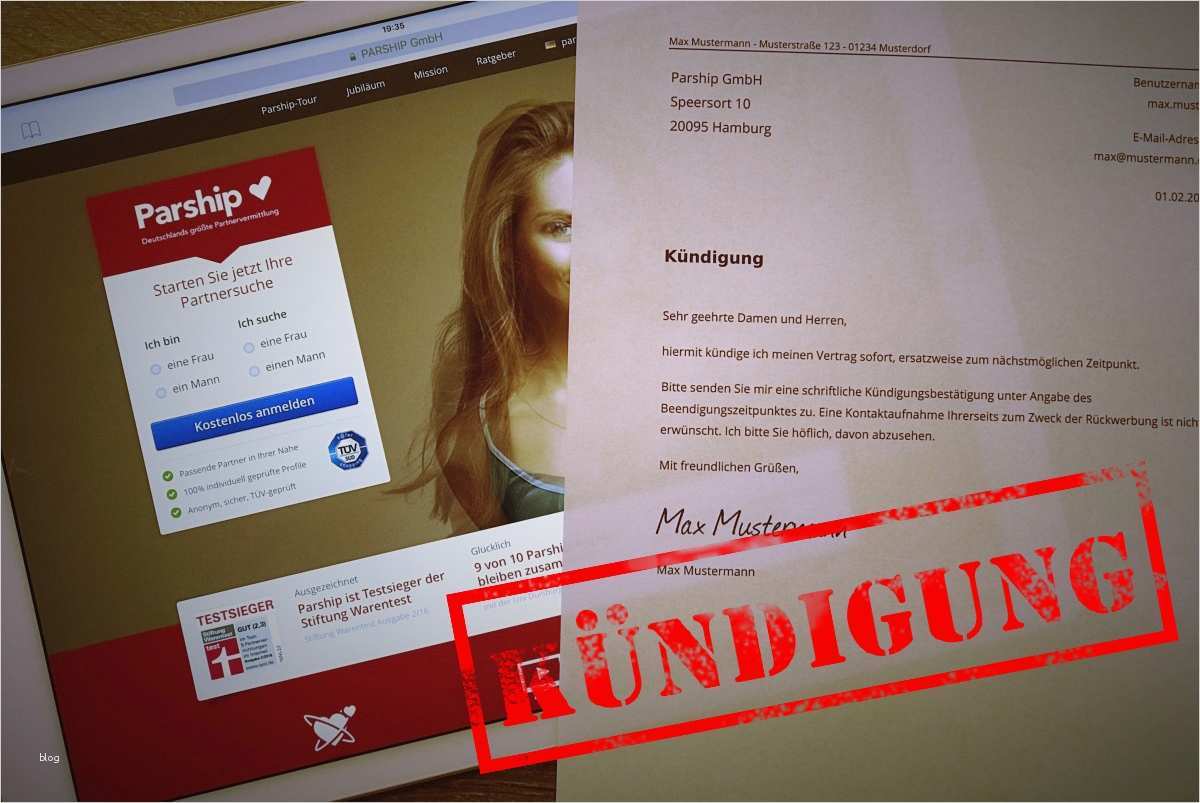 Kündigung Fonic Vorlage Erstaunlich Parship Online Kündigen Kostenlose Vorlage Zum Download
