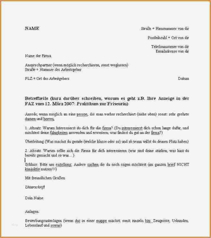 Kündigung Friseur Vorlage Elegant 20 Bewerbung Friseur