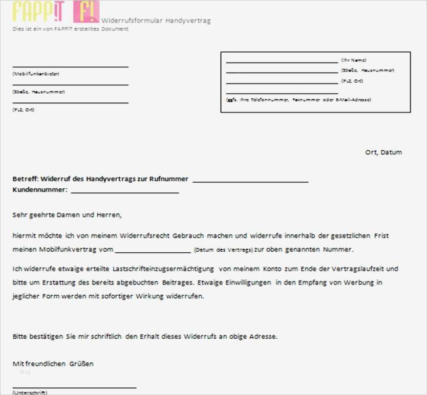 Kündigung Handyvertrag Vodafone Vorlage Pdf Wunderbar Kündigung Handyvertrag Vodafone Vorlage