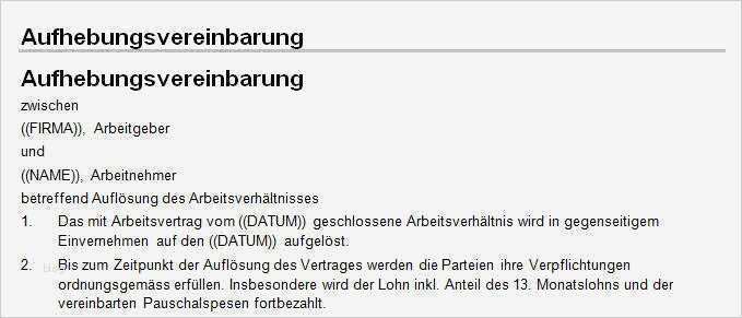 Kündigung Im Beiderseitigen Einvernehmen Vorlage Angenehm Auflösungsvereinbarung Mit Saldovereinbarung Zum Download