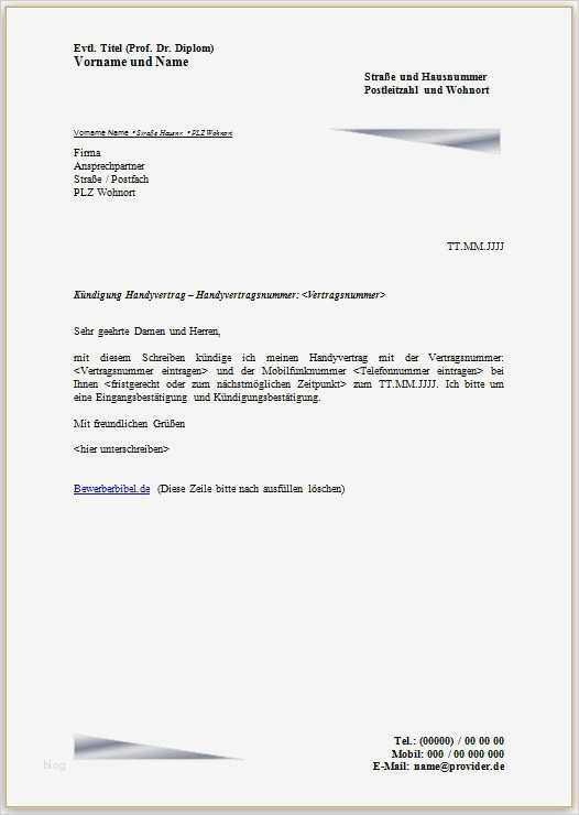 Kündigung Im Beiderseitigen Einvernehmen Vorlage Erstaunlich Kündigung Versicherung todesfall Vorlage Kündigung