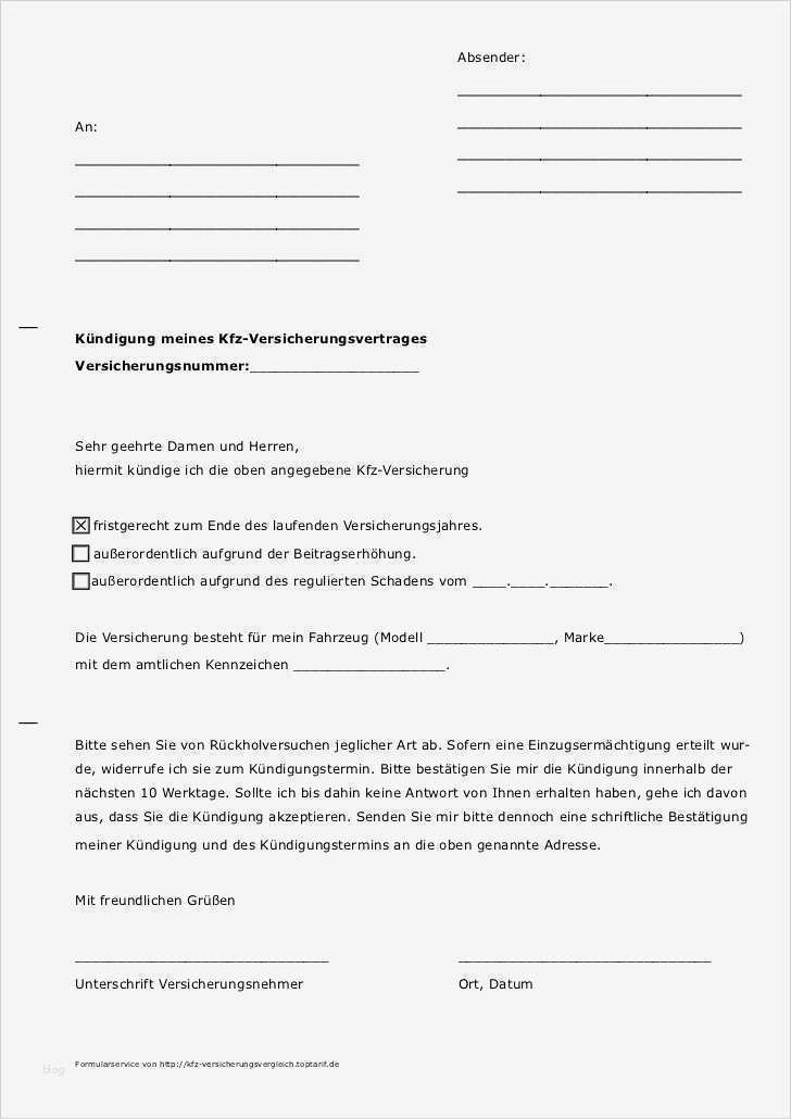 Kündigung Kfz Versicherung Vorlage Word Einzigartig Kfz Versicherung Kündigen Vorlage Word Arbeitskarten Kfz