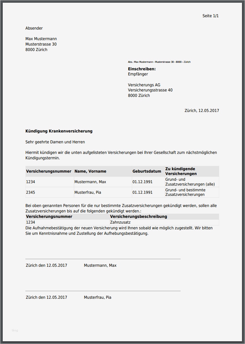 Kündigung Krankenkasse Auswanderung Vorlage Erstaunlich Alles Zur Kündigungsfrist Bei Krankenkassen In Der Schweiz