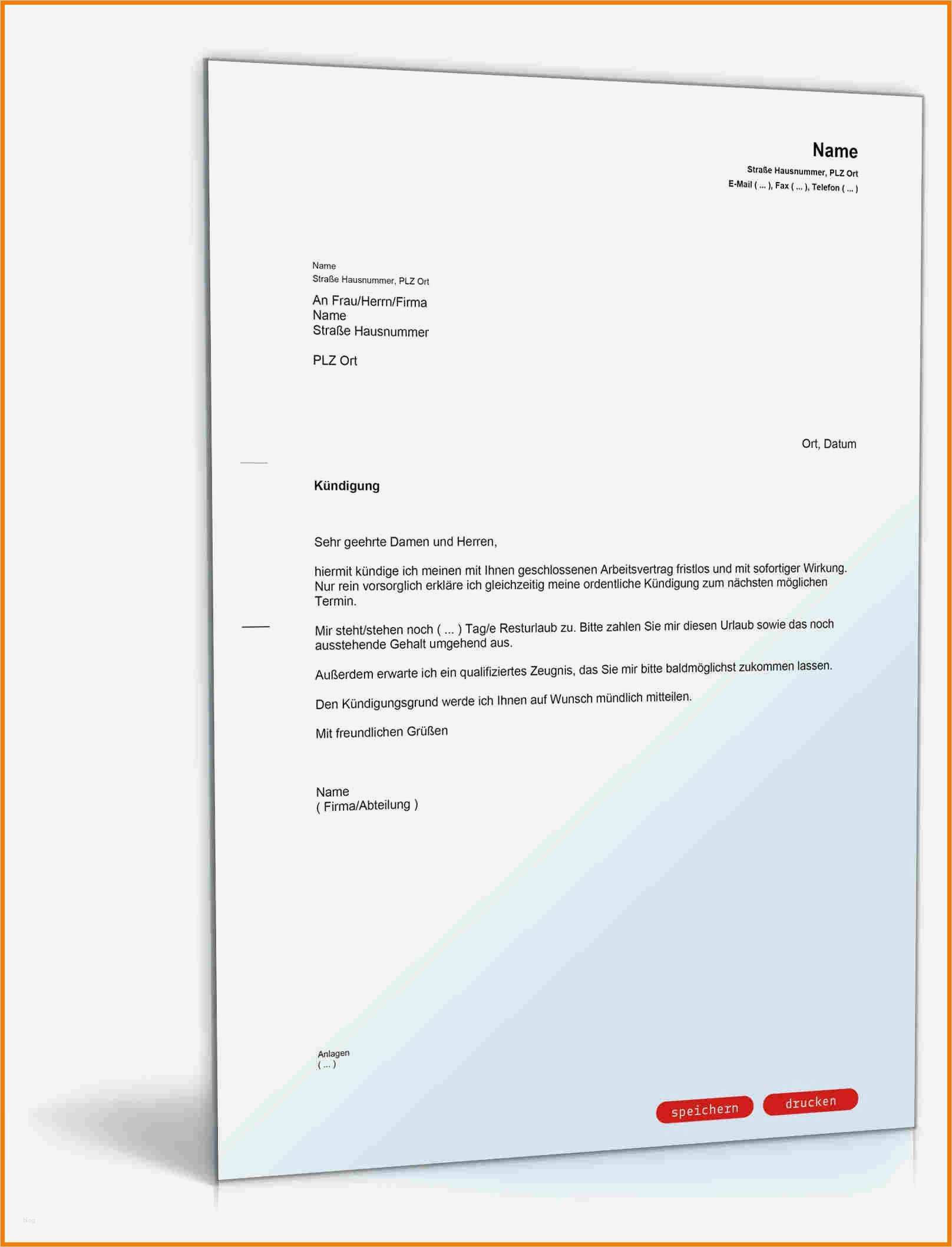 Kündigung Probezeit Vorlage Arbeitnehmer Schönste Kündigung In Der Probezeit Vorlage Arbeitnehmer