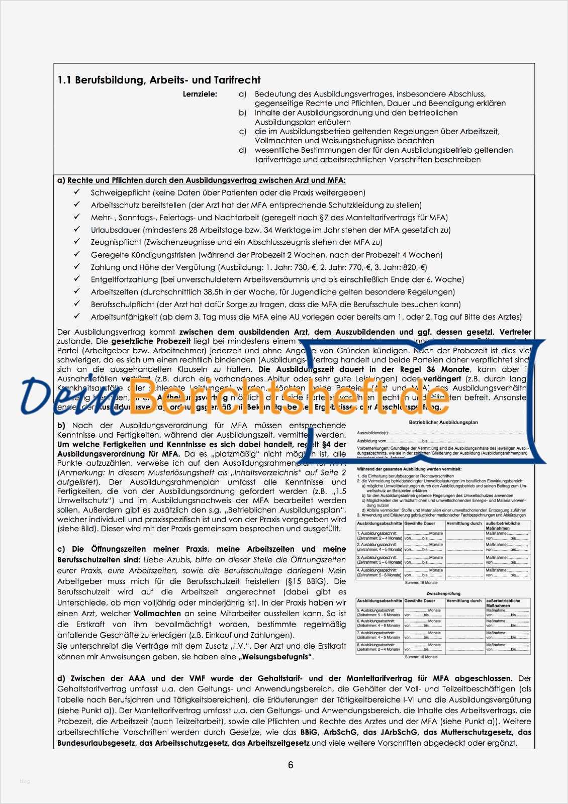 Kündigung Steuerberater Vorlage Cool Inspirierend Fotos Von Berichtsheft Mfa Muster