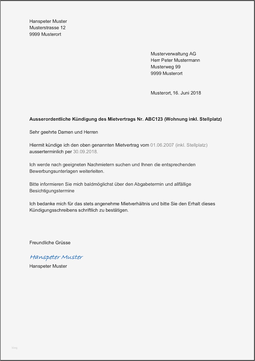Kündigung Steuerberater Vorlage Elegant Wohnung Kündigen Muster Vorlage Für Kündigung Mietvertrag