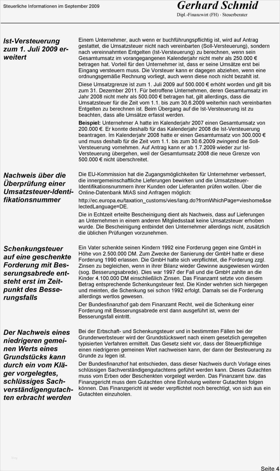 Kündigung Steuerberater Vorlage Genial Gerhard Schmid Dipl Finanzwirt Fh Steuerberater Pdf