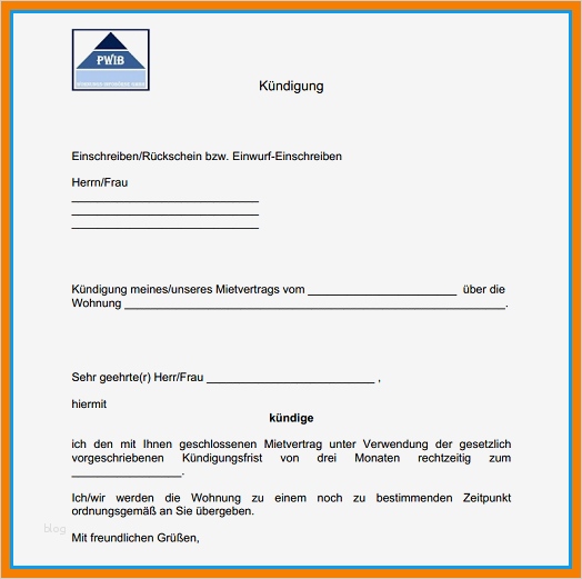 Kündigung Steuerberater Vorlage Wunderbar 11 Kündigung Mietvertrag Vorlage Zum Ausdrucken