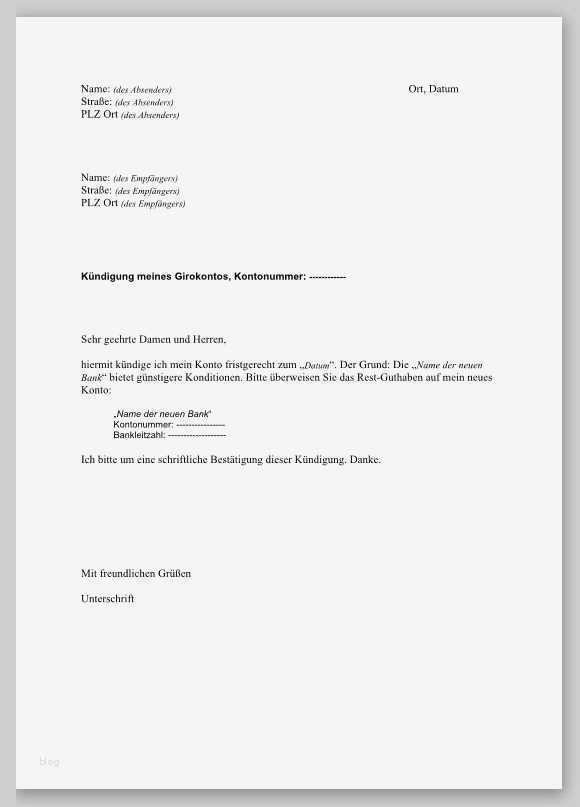 Kündigungsschreiben Konto Vorlage Neu Schriftlich Ein Konto Bei Der Bank Kündigen Muster