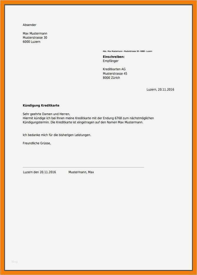 Kündigungsschreiben Lebensversicherung Vorlage Cool 13 Kundigung Muster