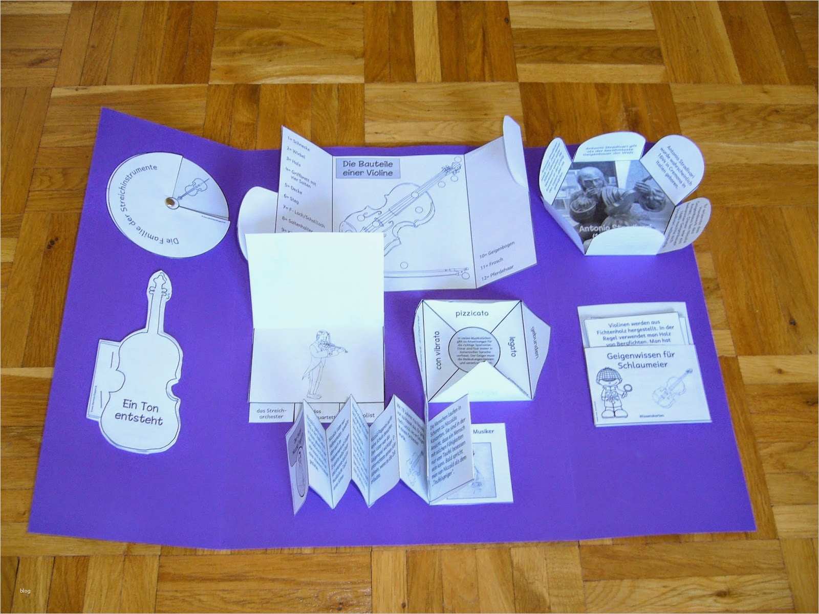 Lapbook Wald Vorlage Best Of Ideenreise Lapbook "die Violine"