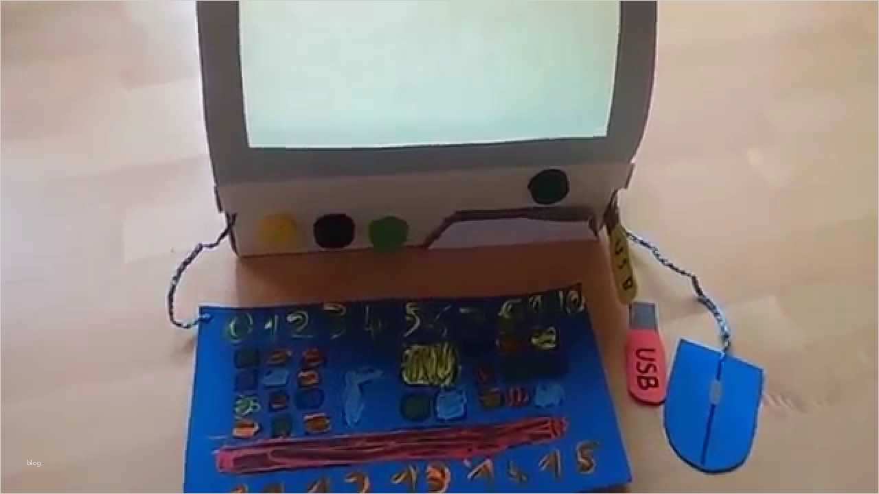 Laptop Basteln Vorlage Beste Laptop Aus Papier Basteln