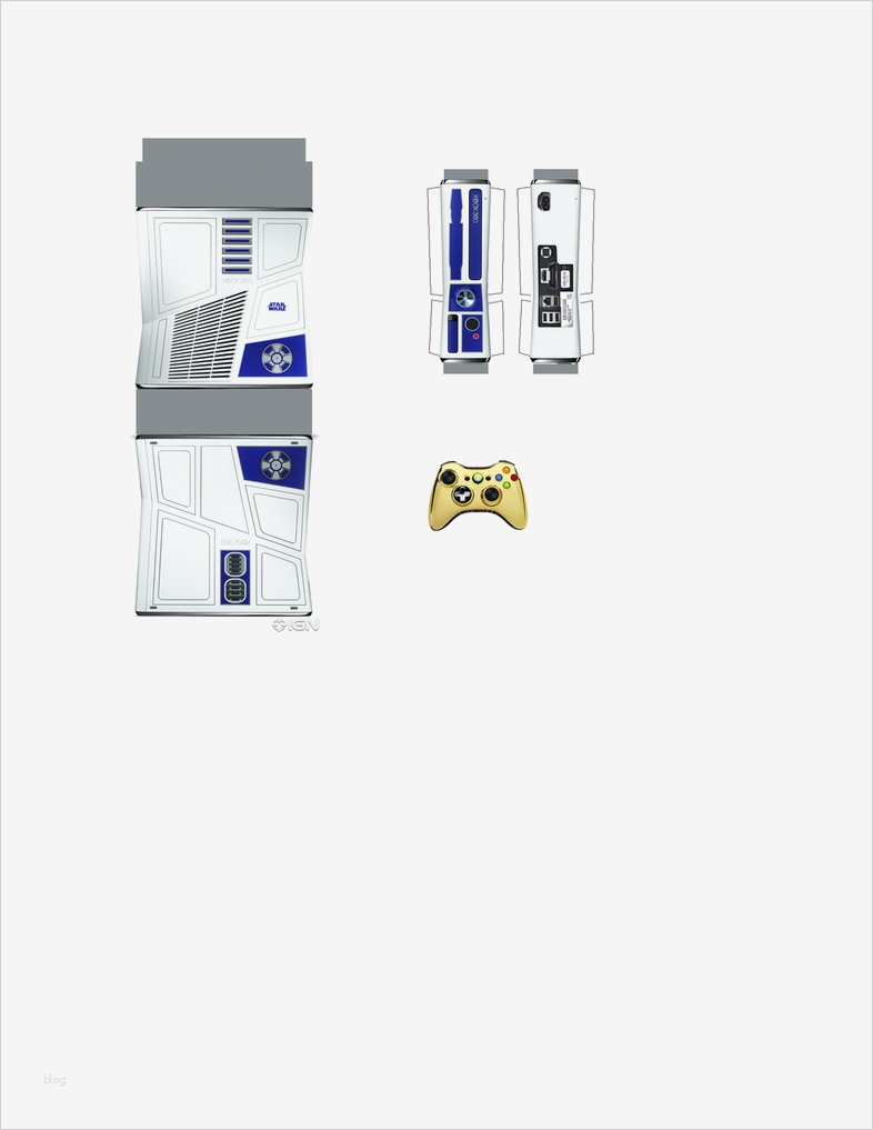 Laptop Basteln Vorlage Beste Xbox 360 Stars Wars Papercraft by Facundoneglia On Deviantart