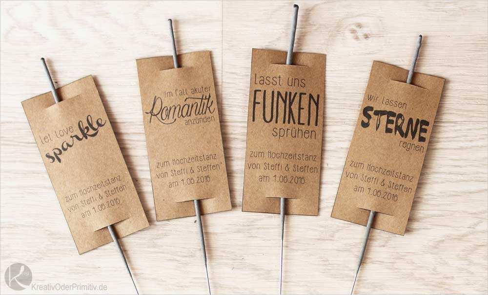 Lasst Funken Sprühen Vorlage Cool Kreativ Oder Primitiv Wunderkerzen Zum Hochzeitstanz