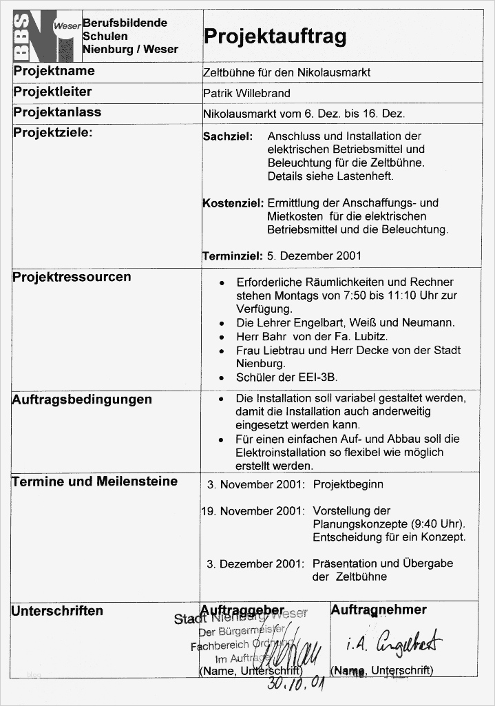 Lastenheft Vorlage Muster Neu Projektauftrag