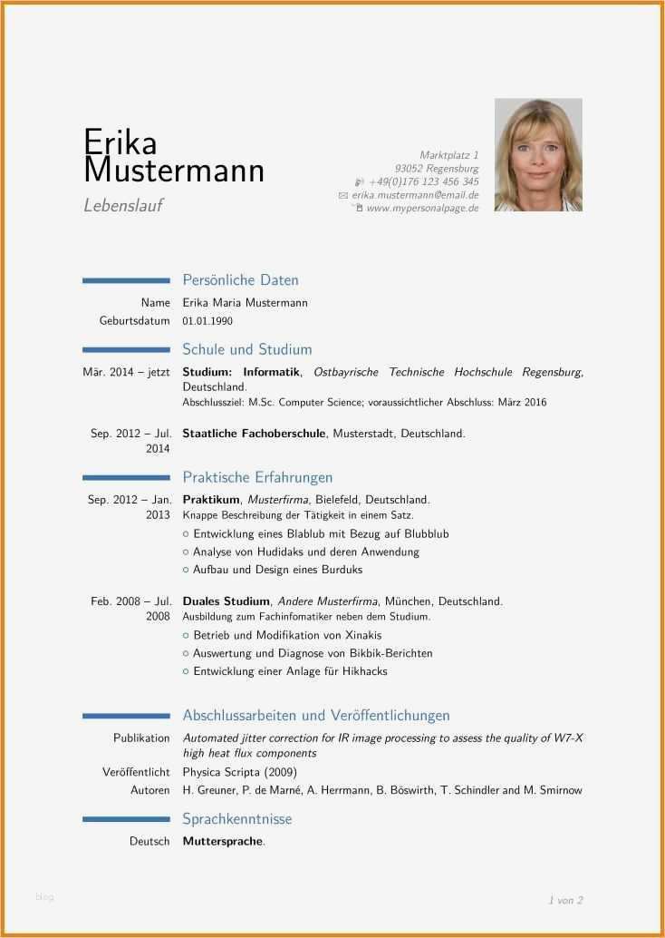 Latex Vorlage Rechnung Angenehm 5 Latex Lebenslauf Vorlage