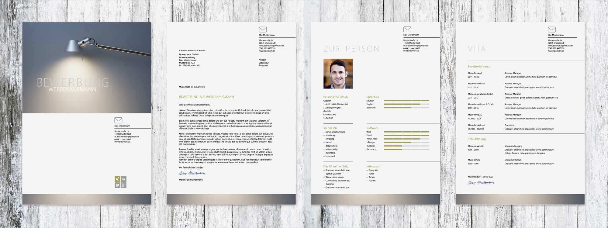 Layout Design Vorlagen Wunderbar Vorlage Bewerbung „illumina“ Bewerbungsstar