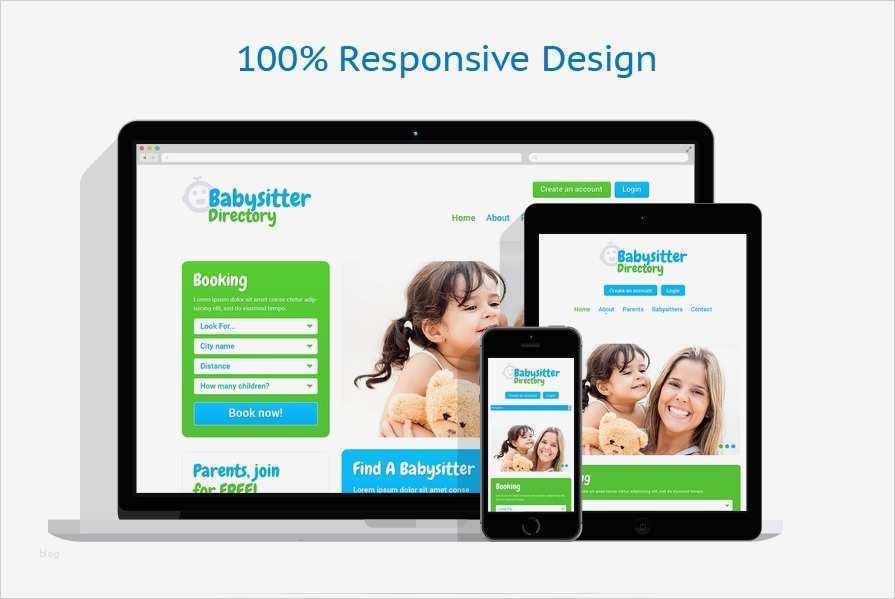 Layout Homepage Vorlagen Angenehm Website Vorlage Für Babysitter