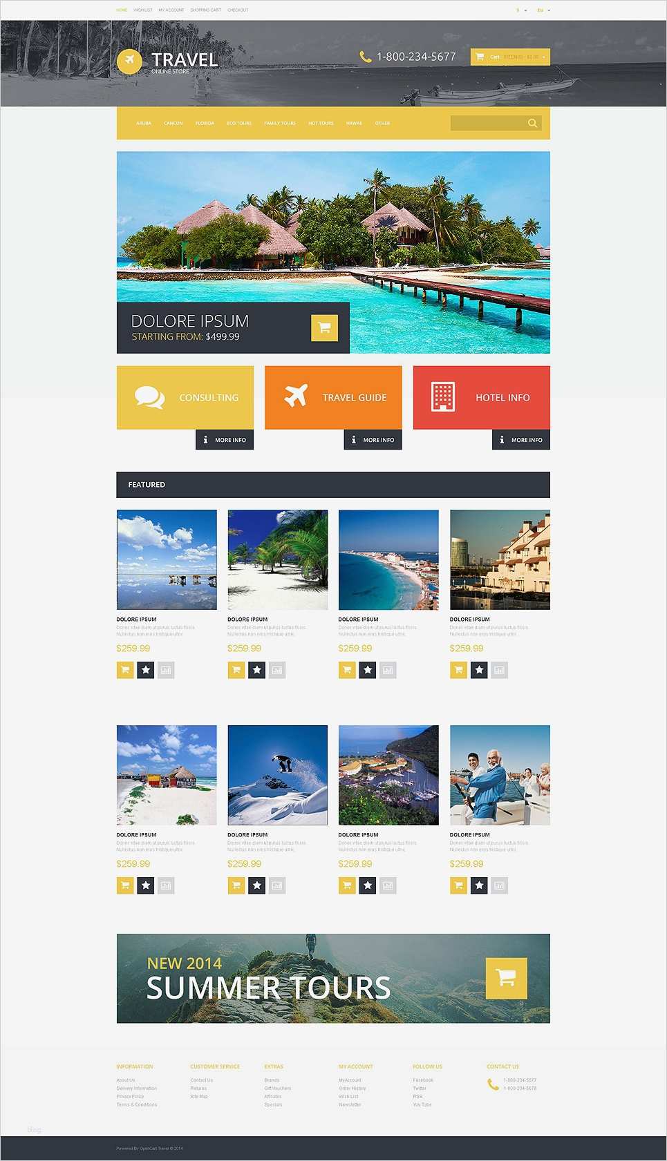 Layout Homepage Vorlagen Neu Opencart Vorlage Für Reisebüro