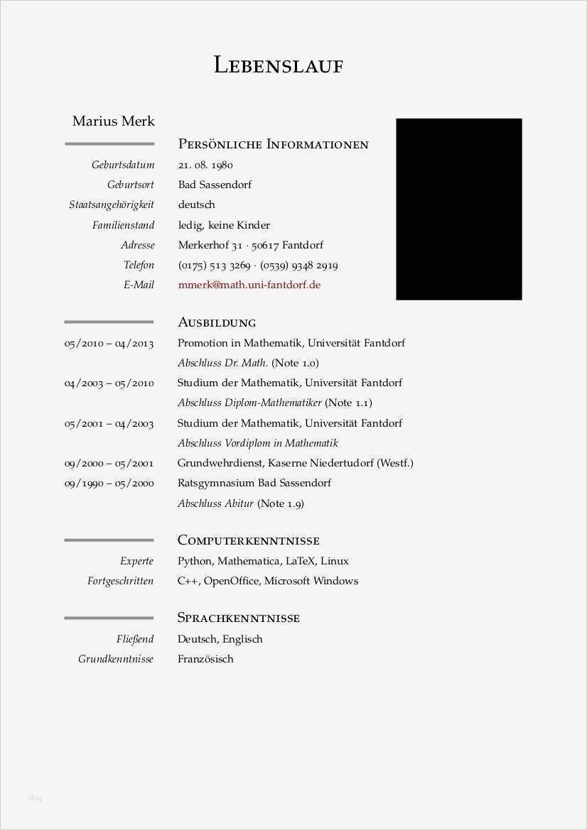 Lebenslauf Berufseinsteiger Nach Ausbildung Vorlage Cool Berufseinsteiger Lebenslauf Nach Studium Muster