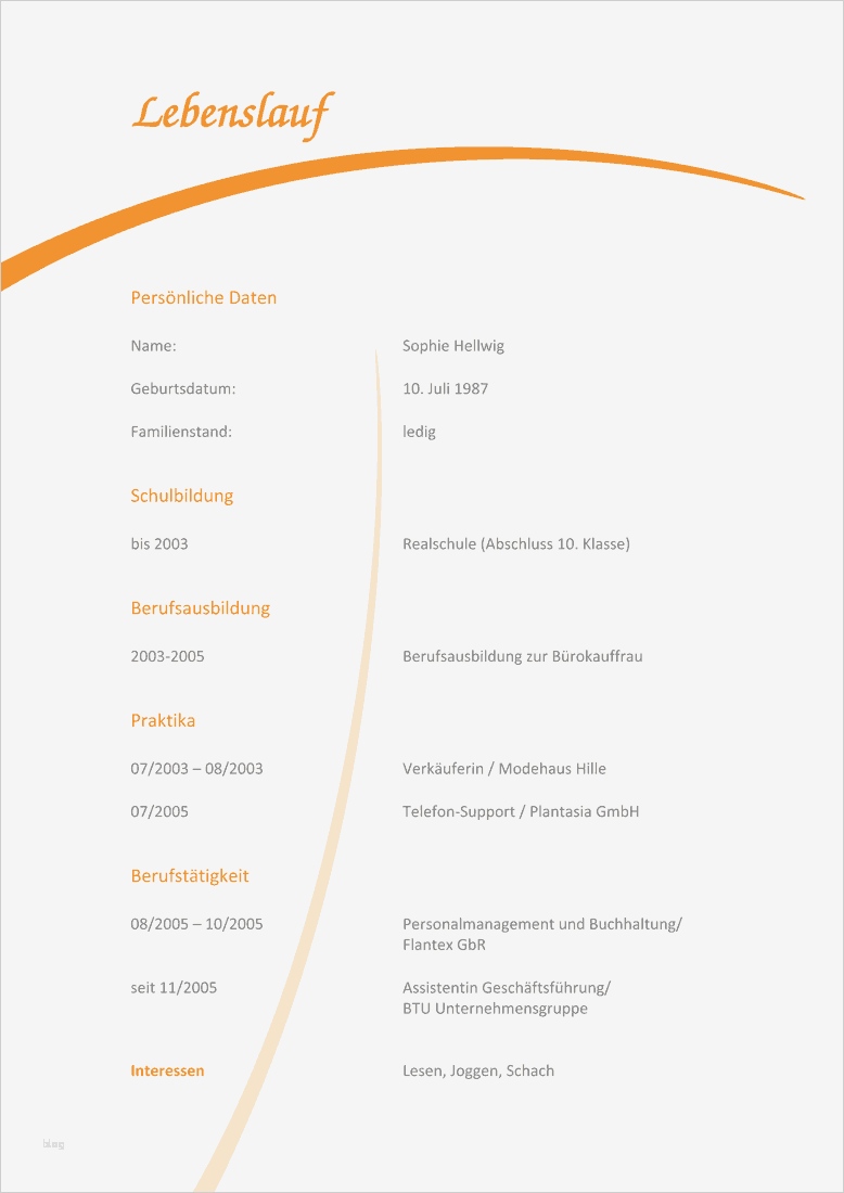 Lebenslauf Design Vorlage Download Kostenlos Gut Lebenslauf Muster Download Kostenlos Lebenslauf Beispiel
