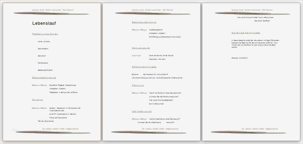 Lebenslauf Design Vorlage Download Kostenlos Wunderbar Gratis Lebenslauf Muster Vorlage Beispiele Kostenlos