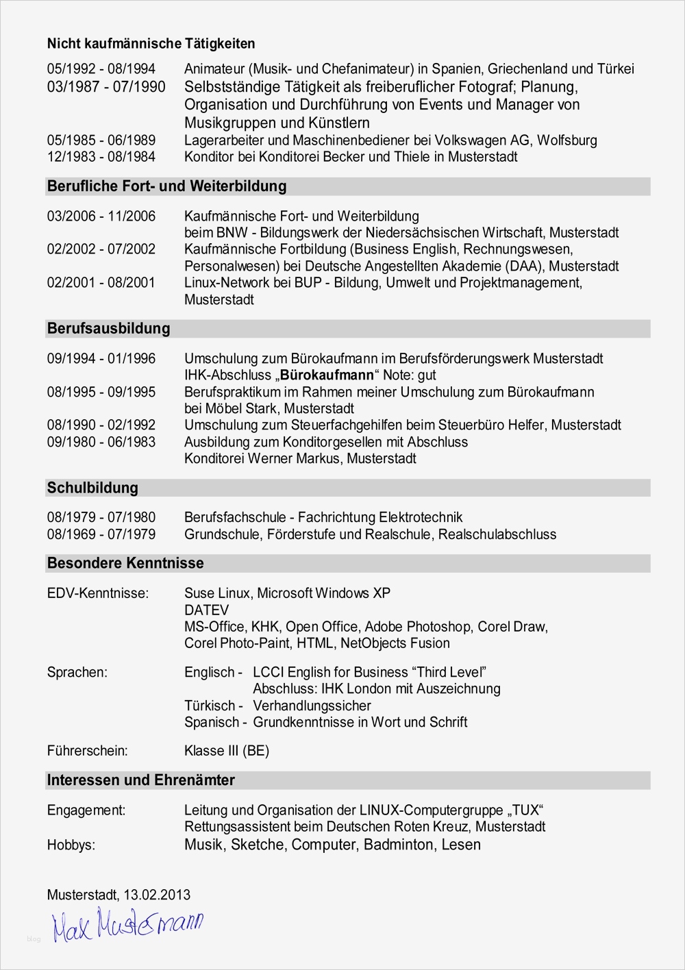 Lebenslauf Für Fachhochschule Vorlage Inspiration 1x1 Der Lebenslauf