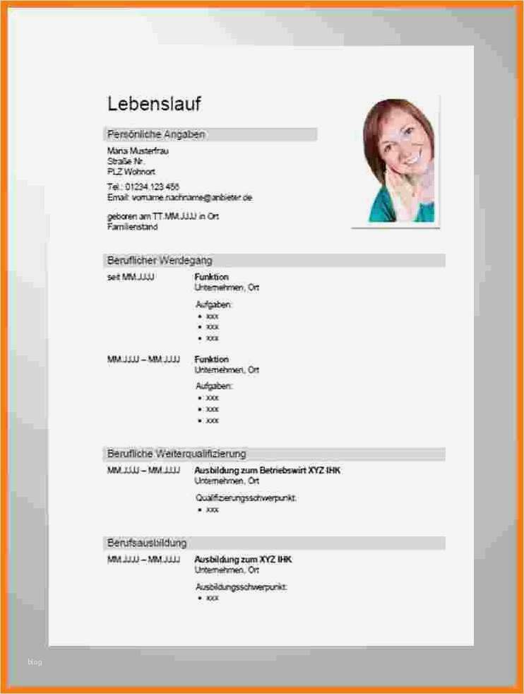 Lebenslauf Hobbies Vorlage Erstaunlich 9 Lebenslauf Muster Modern