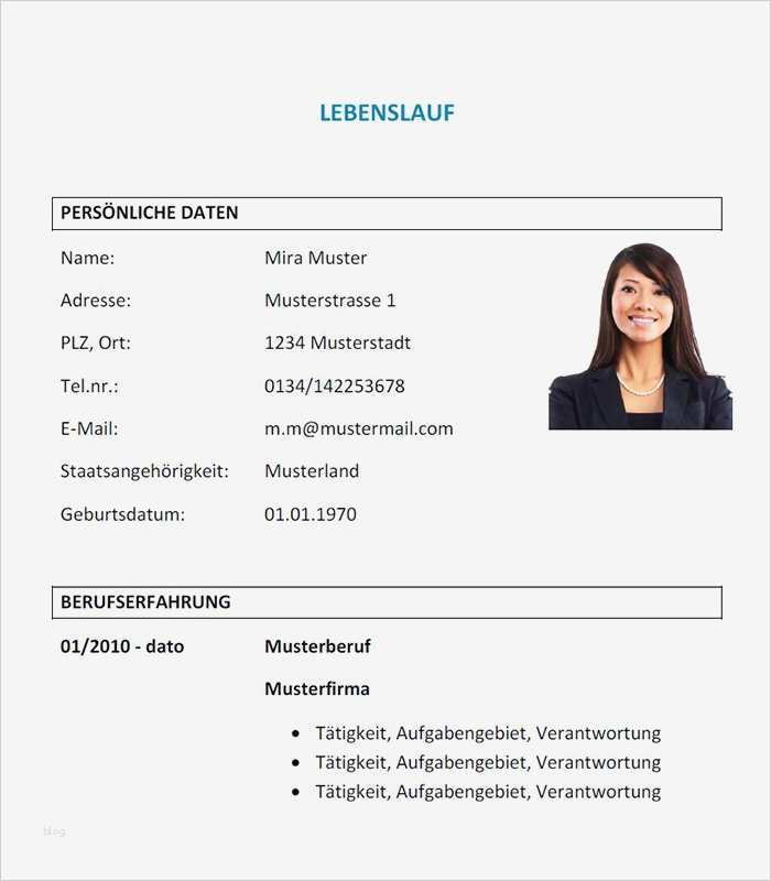 Lebenslauf Kostenlose Vorlage Word Süß Vorlage Lebenslauf Download Lebenslauf Beispiel