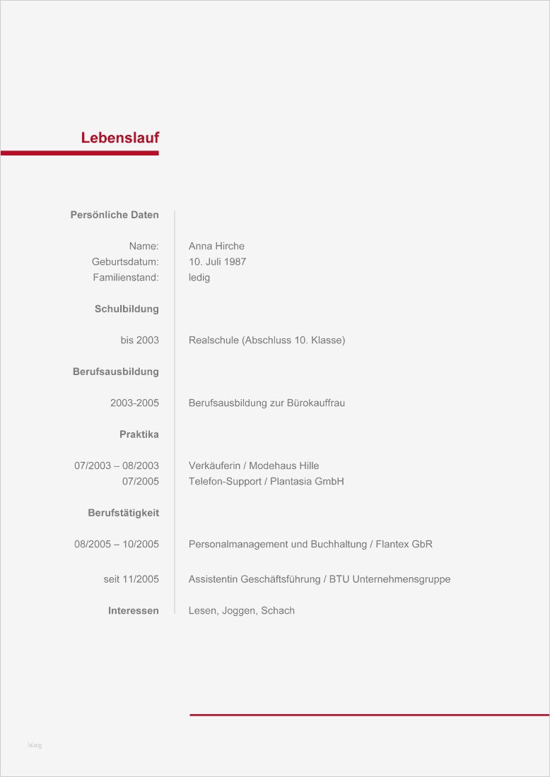 Lebenslauf Ohne Berufserfahrung Vorlage Beste 100 X Vorlage Kurzbewerbung Zum Download