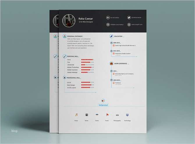 Lebenslauf Photoshop Vorlage Bewundernswert 30 Kreative Kostenlose Druckbare Lebenslauf Vorlagen